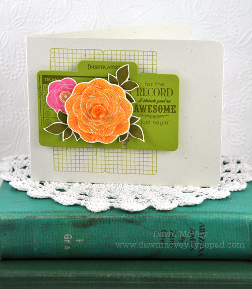 Paper: rustic cream, simply chartreuse<br />
Stamps: Desktop File: Inspiration, We Go Together,...