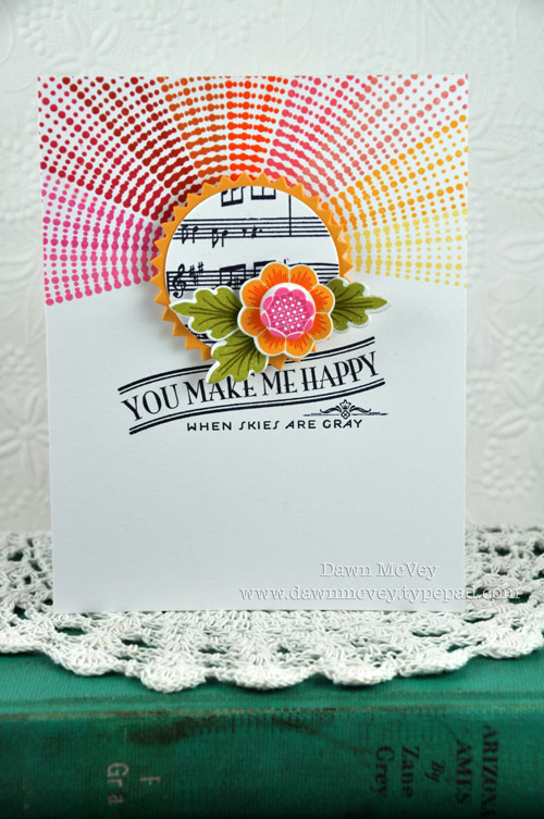 Paper: stamper&#039;s select white, summer sunrise<br />
Stamps: We Go Together, Hello...