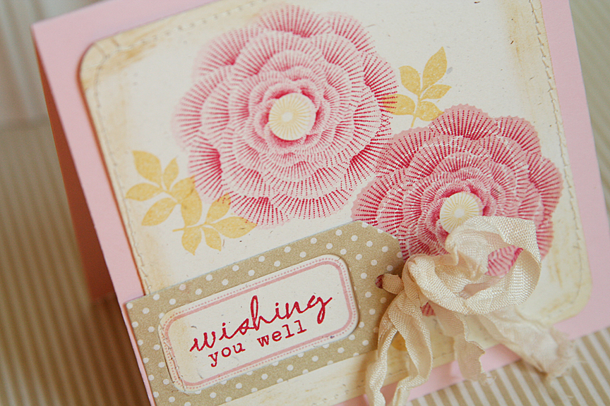 STAMPS: Framed Out #5, Natural Beauties<br />
INK: Sweet Blush, Pure Poppy, Harvest Gold, Fine...