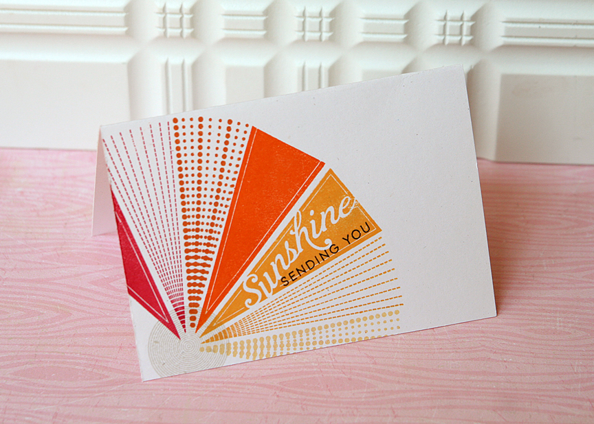 STAMPS: Hello Sunshine<br />
INK: Soft Stone, Pure Poppy, Harvest Gold, Summer Sunrise, Canyon...