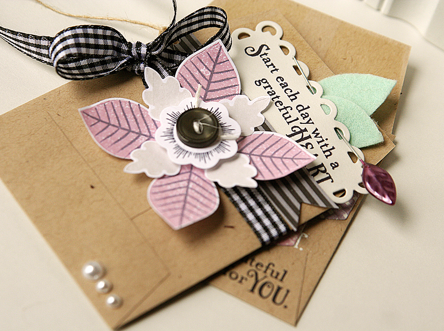 STAMPS: Lovely Layers, Happy Hexagons<br />
INK: Fresh Snow, True Black,Sweet Blush, Lavender...