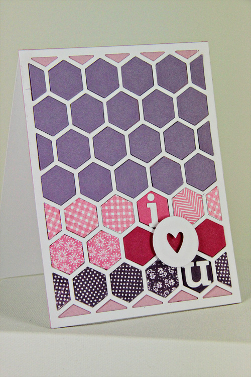 Stamps: Happy Hexagons<br />
Paper: Stamper&#039;s Select White, Winter Wisteria, Hibicus...