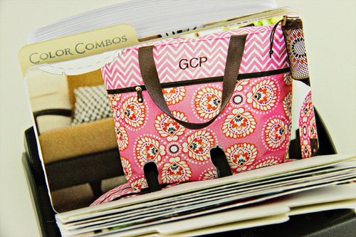 Stamps: Desktop File: Inspiration, Quilter&#039;s Sampler, Take Note<br />
Ink: Soft Stone and...