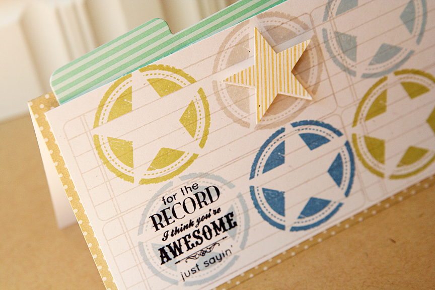 STAMPS: We Go Together, Military Stars<br />
INK: Spring Moss, Spring Rain, Blueberry Sky,...