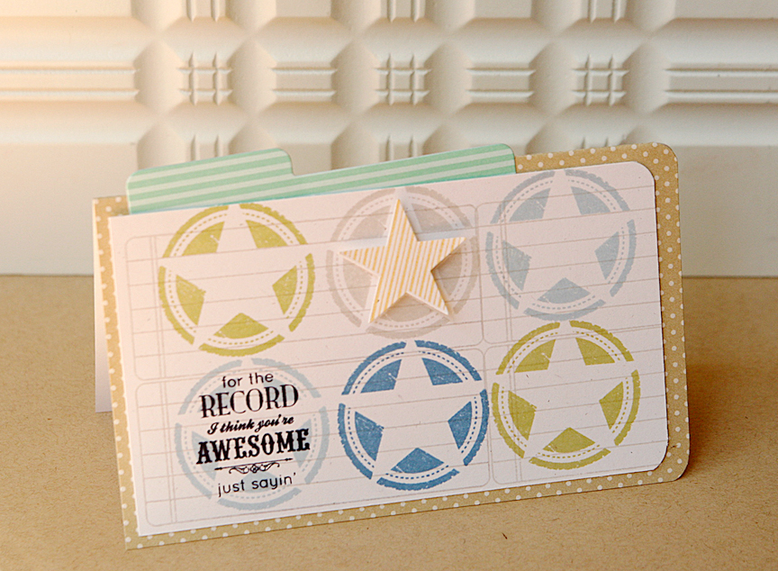 STAMPS: We Go Together, Military Stars<br />
INK: Spring Moss, Spring Rain, Blueberry Sky,...