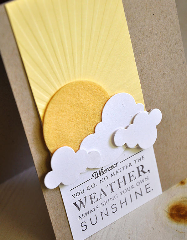 Stamps:  Hello Sunshine<br />
Ink:  Smokey Shadow<br />
Cardstock:  Kraft, Lemon Tart &amp;...