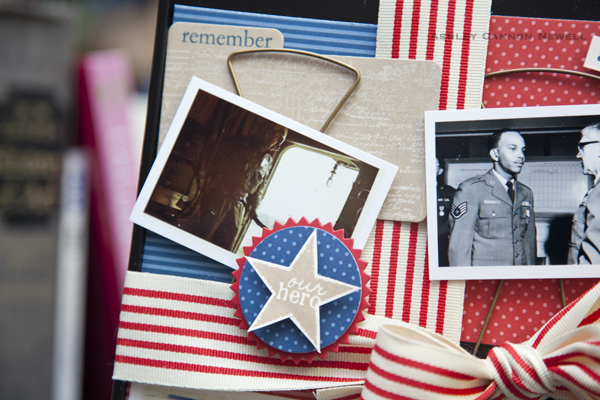 Supplies<br />
<br />
Stamps: Military Stars, Military Hero, Journaling Lines, Background...