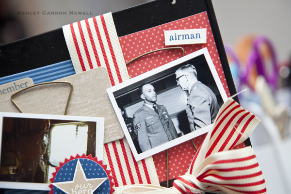 Supplies<br />
<br />
Stamps: Military Stars, Military Hero, Journaling Lines, Background...