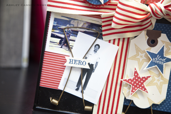 Supplies<br />
<br />
Stamps: Military Stars, Military Hero, Journaling Lines, Background...