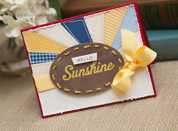 Supplies<br />
<br />
Stamps: Hello Sunshine<br />
Ink: Dark Chocolate, Summer Sunrise<br />...