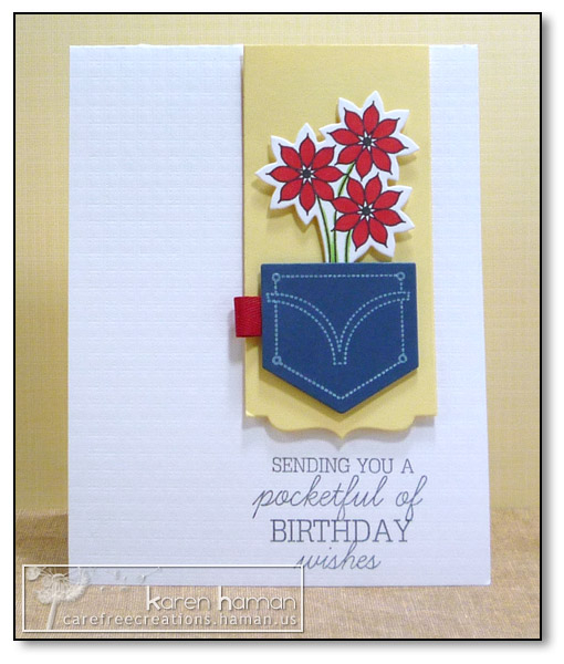Supplies<br />
All supplies Papertrey Ink unless otherwise noted.<br />
Stamps: Back Pocket...