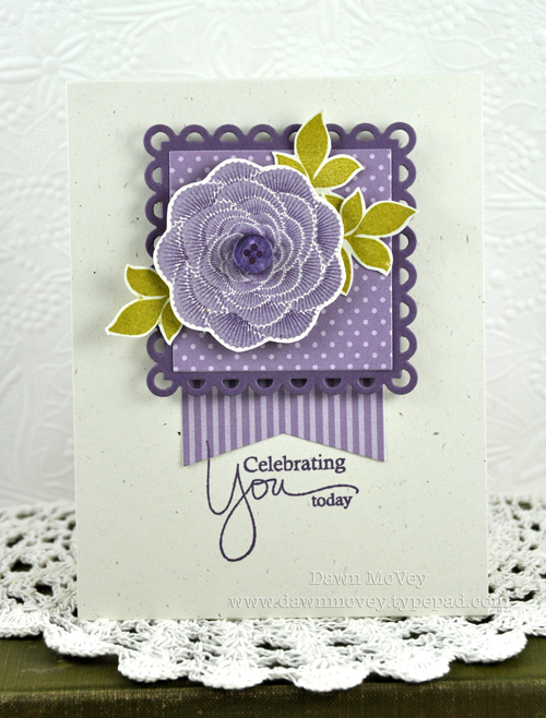 Paper: rustic cream, plum pudding, winter wisteria pattern pack<br />
Stamps: Signature...
