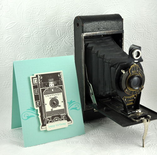 Paper: rustic cream, aqua mist<br />
Stamps: Shutterbug Special, Holiday Photo Finishers<br />...