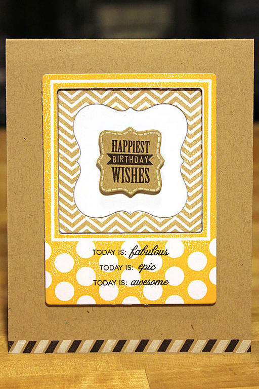 finished size: 4 1/4&quot; x 5 1/2&quot;<br />
<br />
stamps: Fabulous Frames, Framed Out #6,...