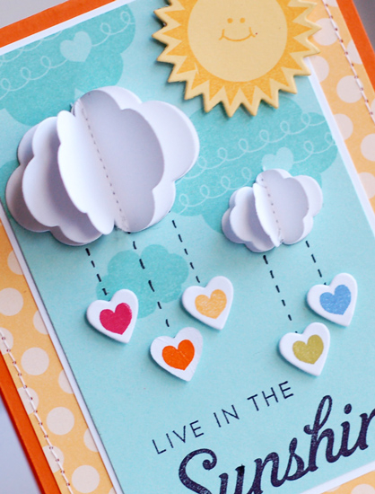 Stamps:  Heart-2-Heart #6, Hello Sunshine<br />
Ink:  Aqua Mist, Summer Sunrise, Pure Poppy,...