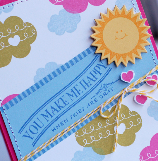 stamps: heart-2-heart #6, we go together<br />
ink: spring rain, simply chartreuse, raspberry...