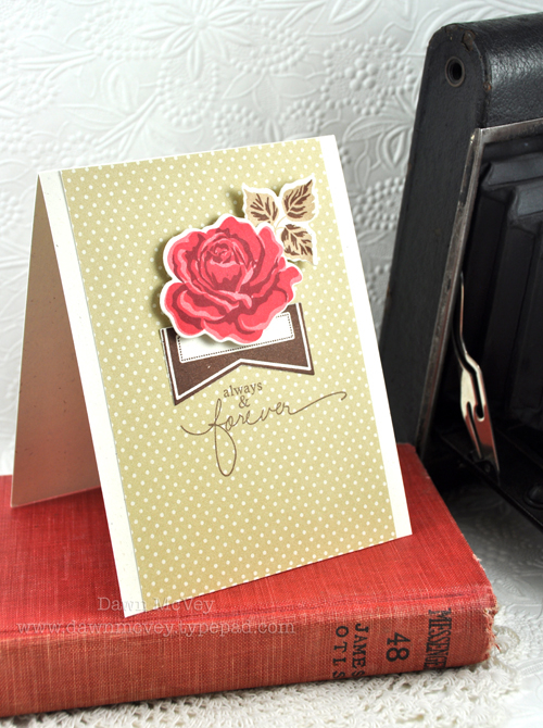 Paper: rustic cream, fine linen pattern pack<br />
Stamps: Fabulous Frames, The Sweet Life,...