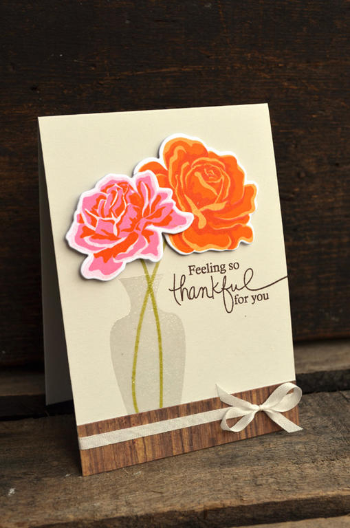 {So Thankful} card<br />
<br />
Stamps - Mega Gracious Vases, The Sweet Life, Daydreamer<br />...