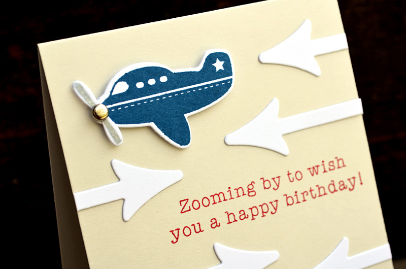 {Zoom Zoom} card<br />
<br />
Stamps - Little Hot Rod<br />
CS - Soft Stone, White<br />
Ink...