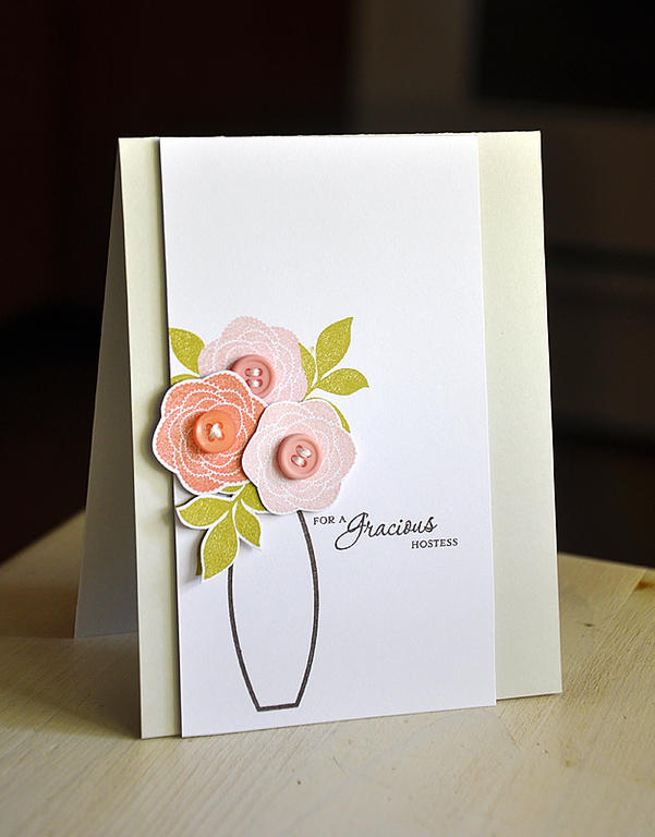 Stamps: Mega Gracious Vases, Gracious Vases and Natural Beauties<br />
Ink: Sweet Blush, Melon...