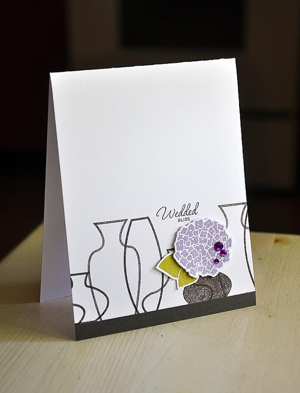 Stamps: Mega Gracious Vases, Gracious Vases &amp; Happy Hydrangea<br />
Ink:  Winter Wisteria,...