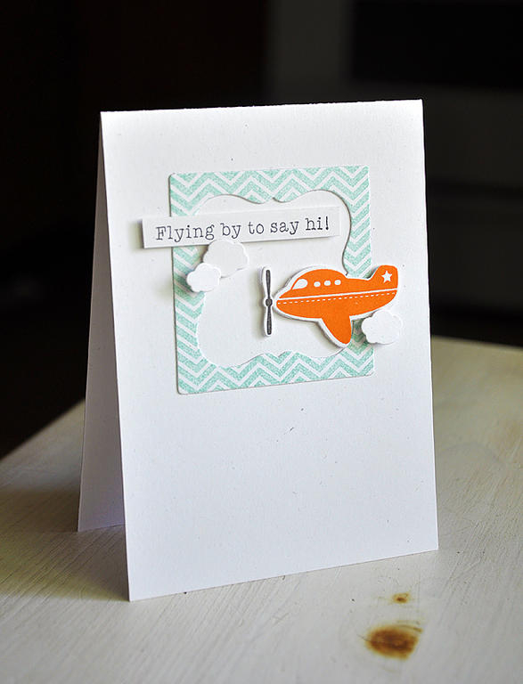 Stamps: Little Hot Rod &amp; Fabulous Frames<br />
Ink: Aqua Mist, Orange Zest &amp; Smokey...
