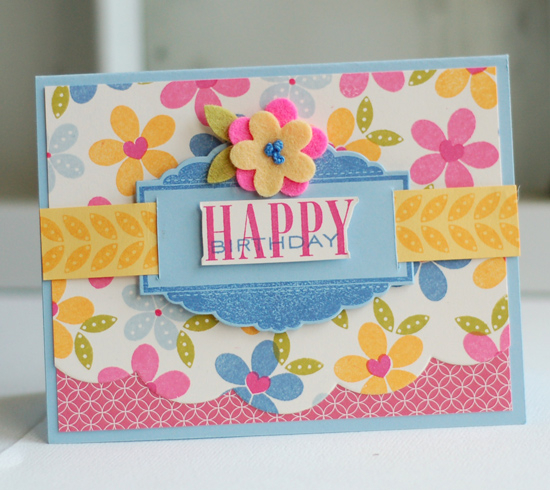 Stamps:  Heart-2-Heart #7, Celebrations, birthday Basics<br />
Ink:  Blueberry Sky, Summer...