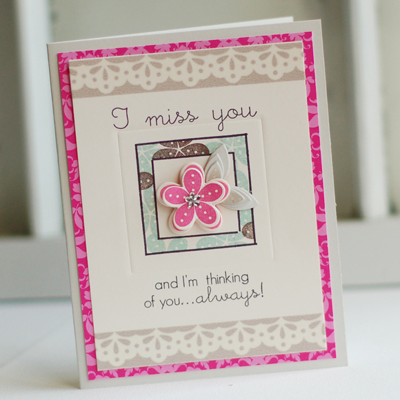 Stamps:  Heart-2-Heart #7<br />
Ink:  Aqua Mist, Smokey Shadow, True Black, Raspberry Fizz<br...