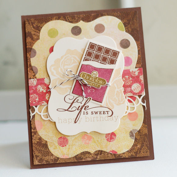 Stamps:  Foodie Fun, The Sweet Life, Birthday Basics<br />
Ink:  Classic Kraft, Dark Chocolate,...