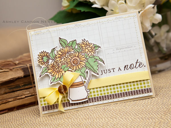 Supplies<br />
<br />
Stamps: Sunflower Bouquet<br />
Ink: Dark Chocolate<br />
Cardstock:...