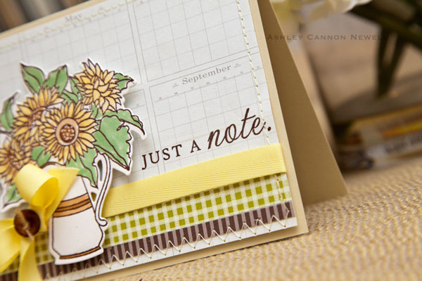 Supplies<br />
<br />
Stamps: Sunflower Bouquet<br />
Ink: Dark Chocolate<br />
Cardstock:...