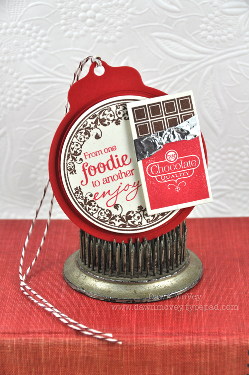 Paper: rustic cream, pure poppy<br />
Stamps: Foodie Fun, Think Big Favorites #19<br />
Ink:...