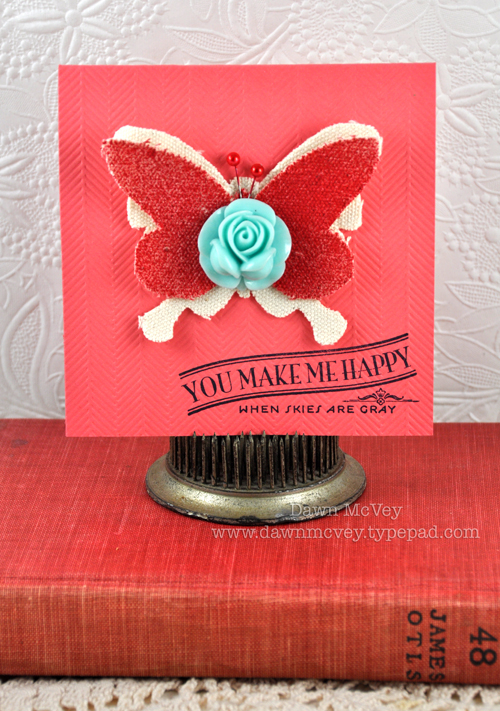 Paper: berry sorbet<br />
Stamps: We Go Together<br />
Ink: true black<br />
Other:...