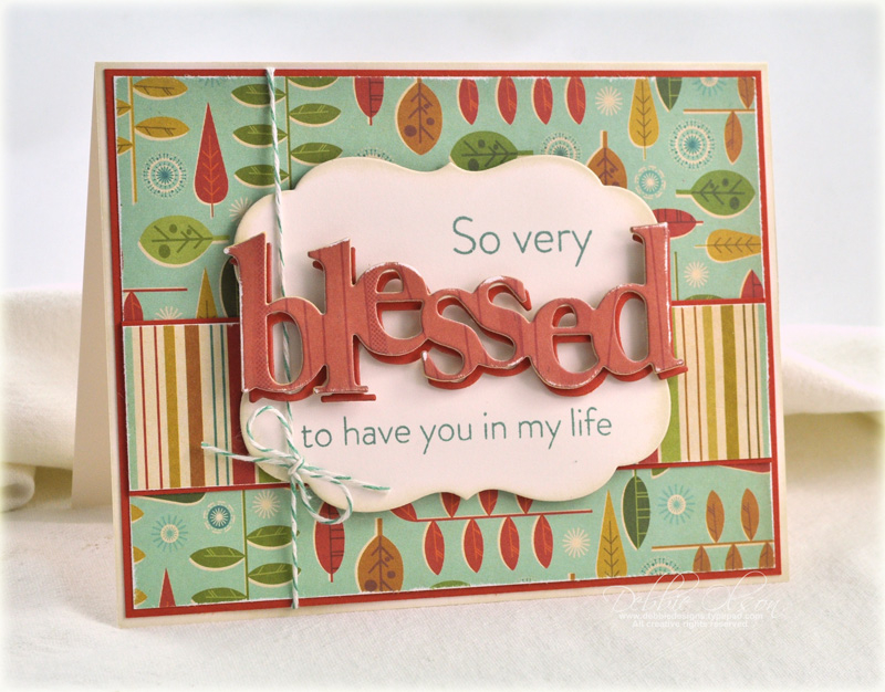 Stamps: Counting My Blessings<br />
Cardstock: Vintage Cream, Terracotta Tile<br />
Ink: Ocean...