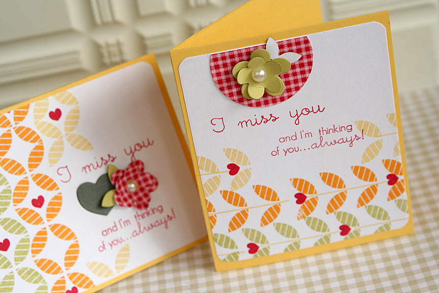 STAMPS: Heart-2-Heart #7<br />
<br />
INK: Spring Moss, Pure Poppy, Summer Sunrise, Harvest...