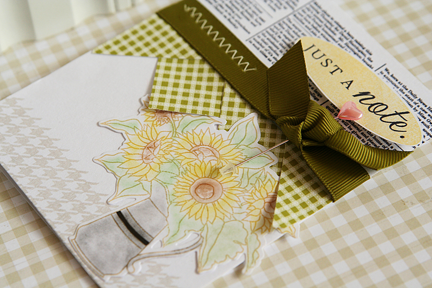 STAMPS: Background Basics: Newsprint, Background Basics: Houndstooth, Sunflower Bouquet<br />...