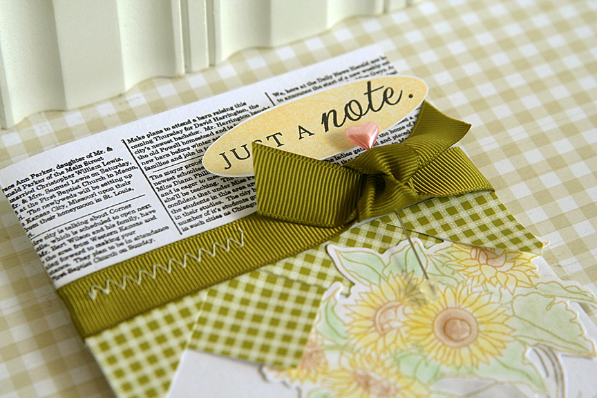 STAMPS: Background Basics: Newsprint, Background Basics: Houndstooth, Sunflower Bouquet<br />...
