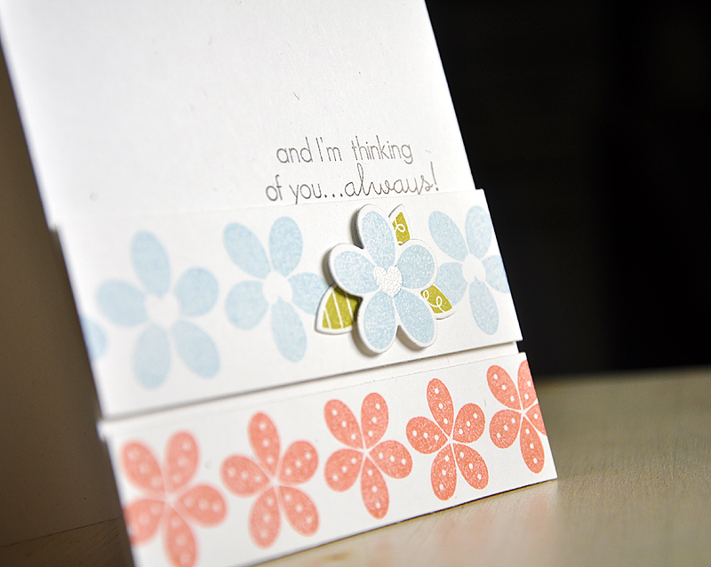 Stamps: Heart-2-Heart #7<br />
Ink: Versamark, Spring Rain, Melon Berry, Simply Chartreuse...