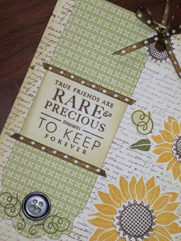 Stamps: Simple Sunflower, Half &amp; Half, Background Basics Text Style<br />
Dies: Simple...