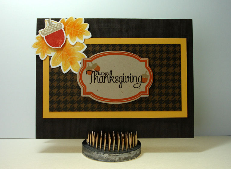 PTI stamps - Autumn Acorns, Houndstooth, Fillable Frames #10<br />
      dies - Fillable Frames...