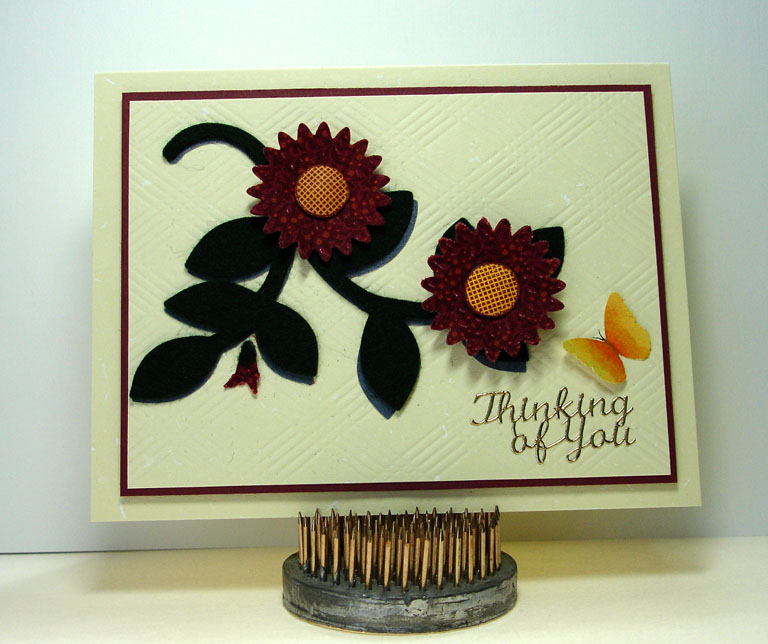 Make It Monday #79 - Fabric DieCuts<br />
PTI - Impression Plate - Picnic Plaid<br />...