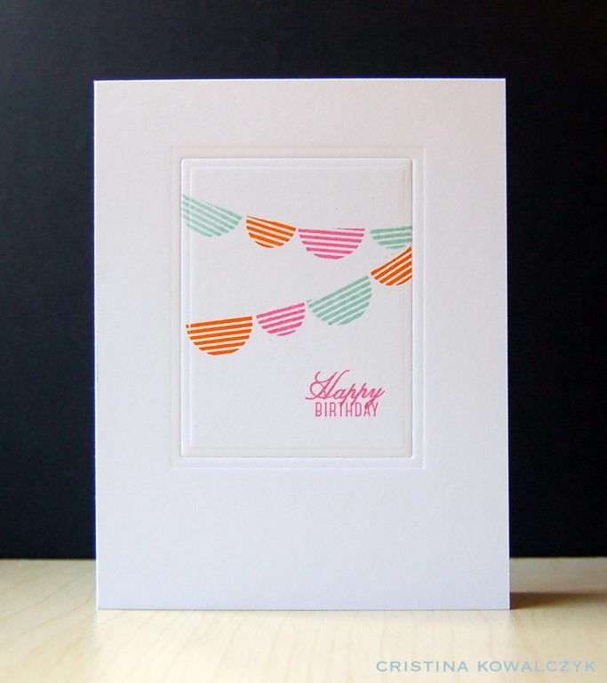Cardstock: white<br />
Stamps: Bits &amp; Buttons, Happy Harlequin<br />
Ink: hibiscus burst,...
