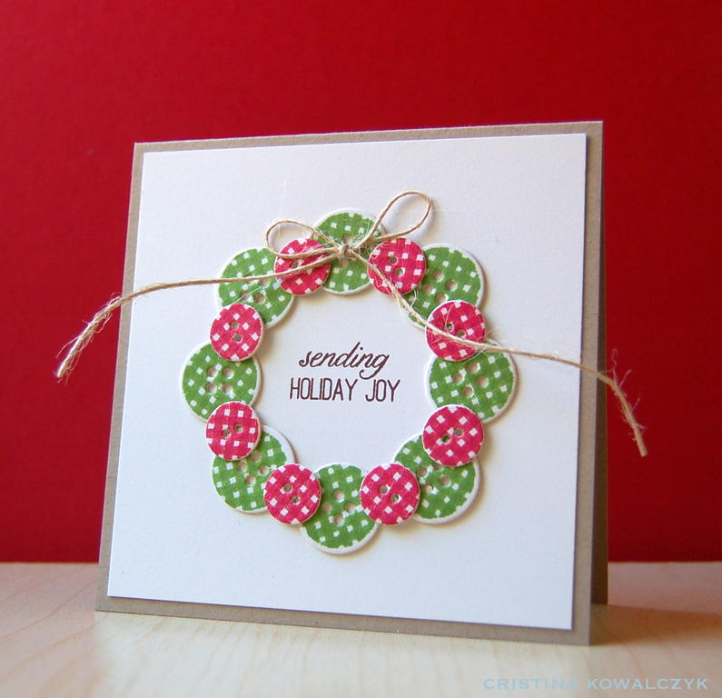 Cardstock: kraft, vintage cream<br />
Stamps: Bits &amp; Buttons, Framed Out #8<br />
Ink:...