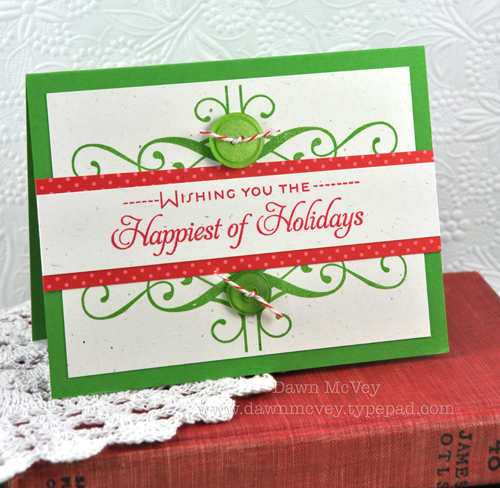 Paper: rustic cream, new leaf, pure poppy pattern pack<br />
Stamps: Think Big Favorites #20,...