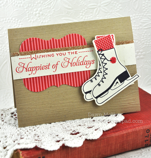 Paper: rustic cream, kraft, pure poppy pattern pack<br />
Stamps: Think Big Favorites #20, On...