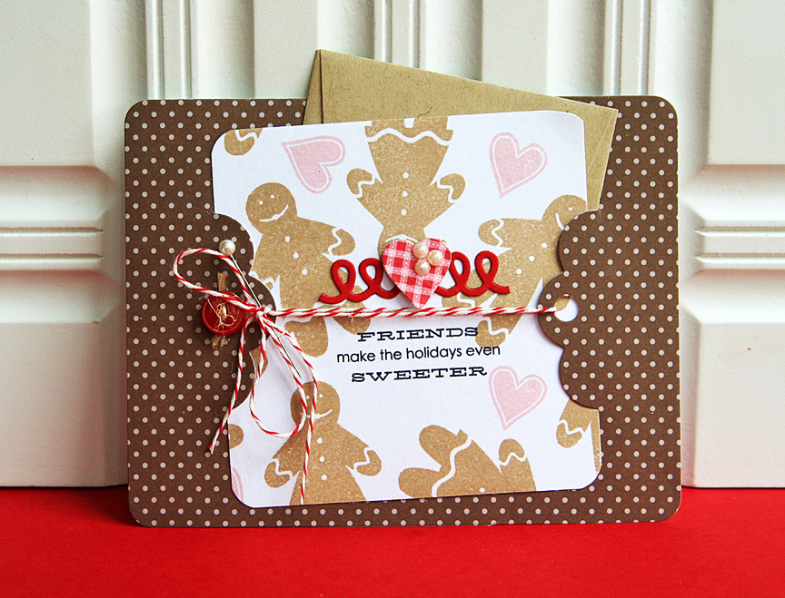 STAMPS: Gingerbread Lane by PTI<br />
INK: Classic Kraft, Sweet Blush, True Black by PTI<br />...