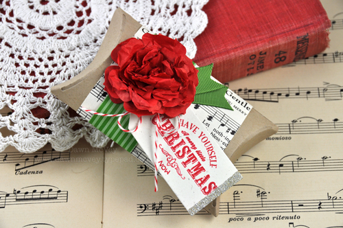 Paper: kraft, rustic cream, new leaf pattern pack, vintage sheet music, red tissue paper<br />...