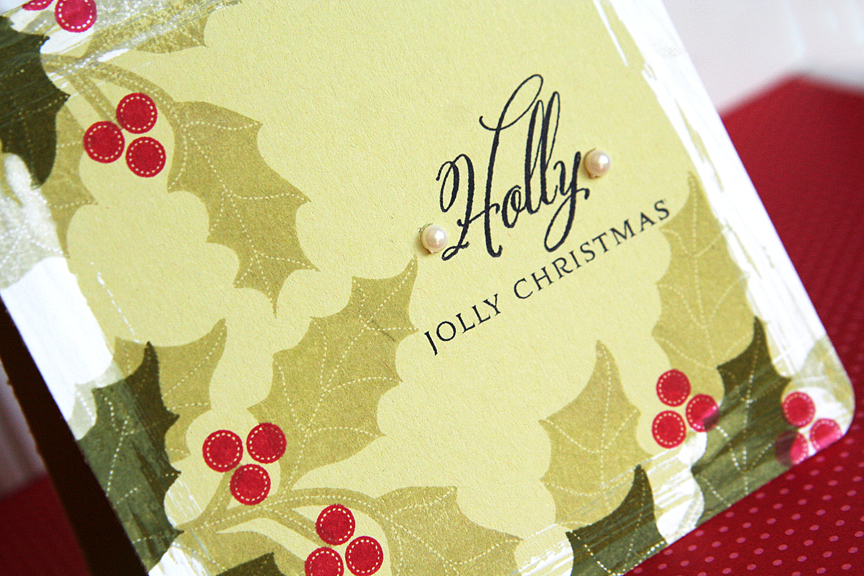 STAMPS: Mistletoe &amp; Holly<br />
INK: Spring Moss, Ripe Avocado, Pure Poppy, True Black<br...