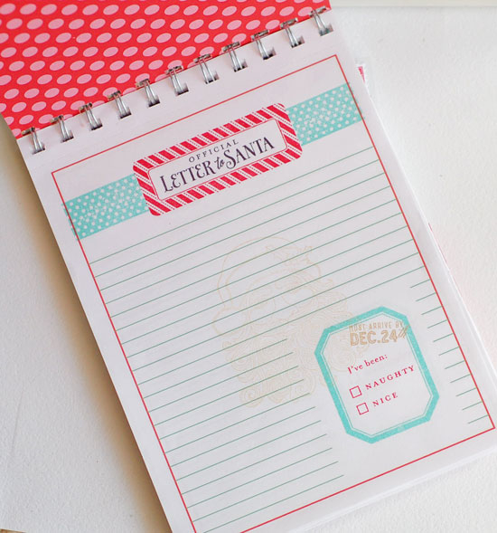 Stamps:  Santa Stationery, Postmarks, Label Basics, Ribbon Tails<br />
Ink:  Pure Poppy, Aqua...