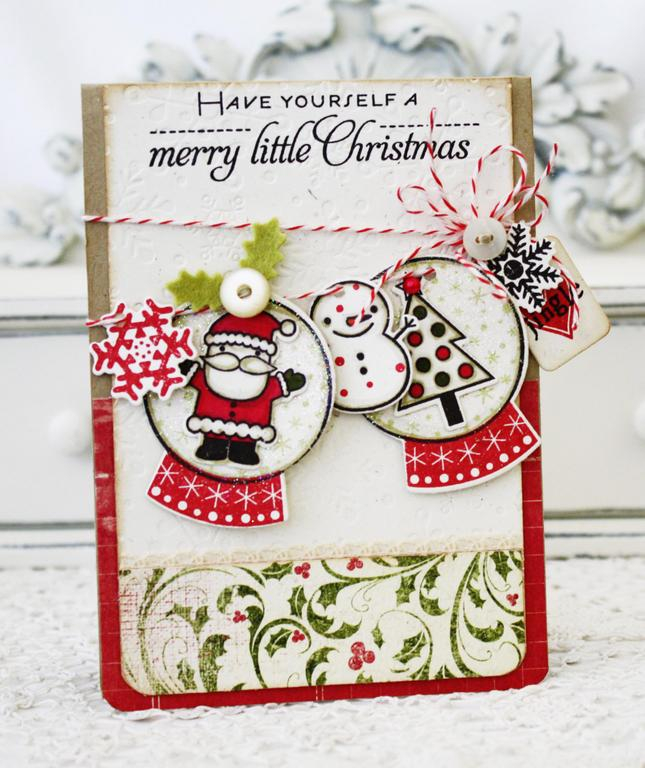 Papertrey Ink Supplies Used:<br />
Stamps:<br />
Winter Snow Glove, Gingerbread Lane, Think...